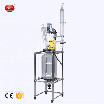 Multipurpose EXSF jacketed glass Reactor device With Stirrer